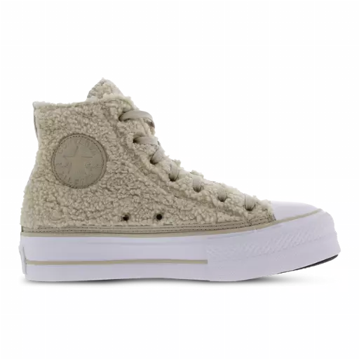 Converse Ctas Lift Platform High Sneakers Dames - Beige