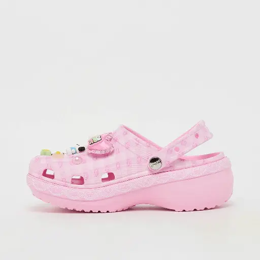 Crocs Wmns HKF Classic Platform Clog Low Shoe Women Light Pink 