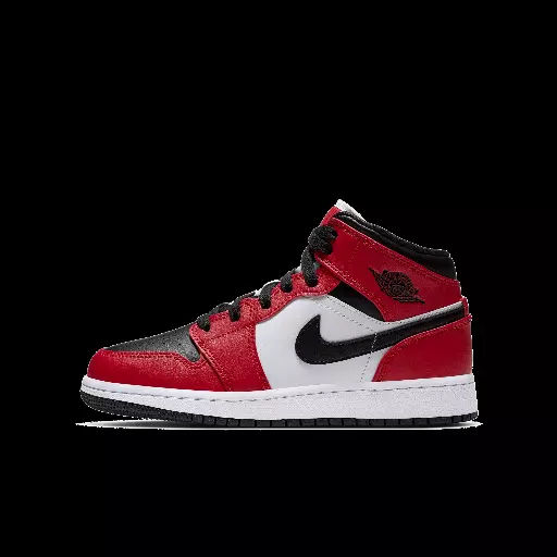 Jordan 1 Mid Kinderschoenen - Zwart