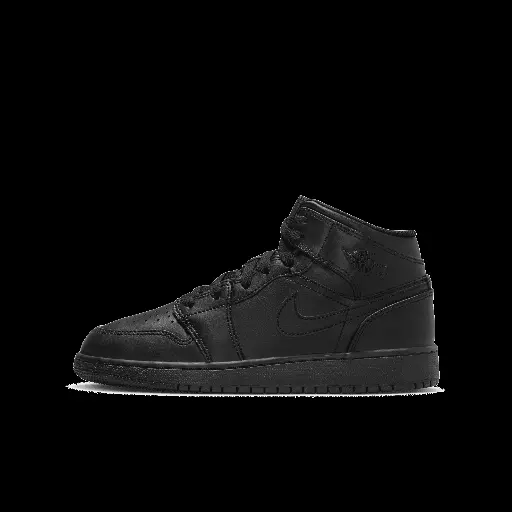 Jordan 1 Mid Kinderschoenen - Zwart