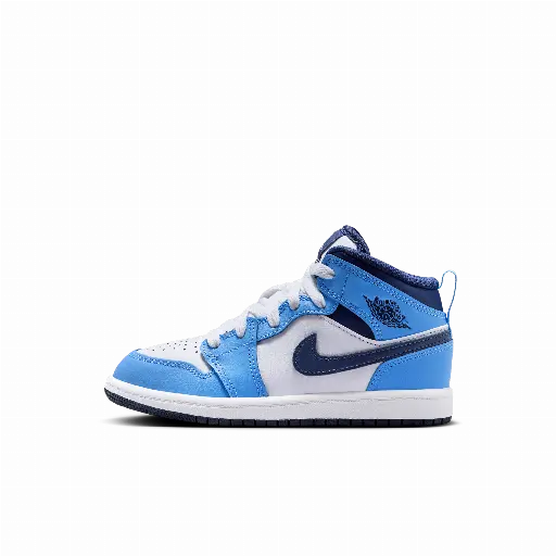 Jordan 1 Mid Kleuterschoenen - Blauw