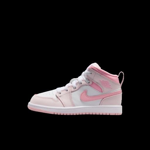 Jordan 1 Mid Kleuterschoenen - Roze