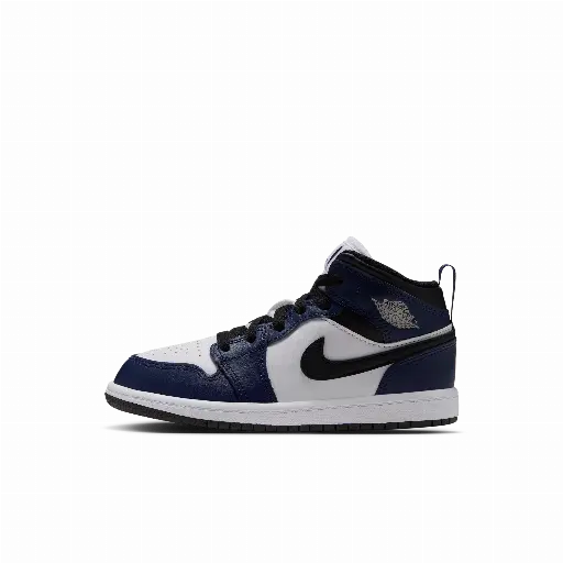 Jordan 1 Mid Kleuterschoenen - Wit