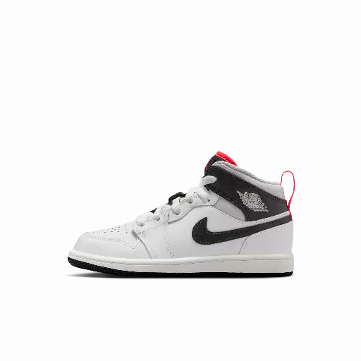Jordan 1 Mid Kleuterschoenen - Wit