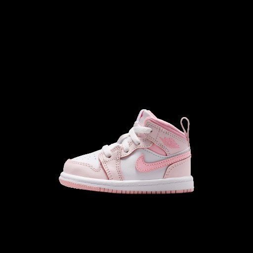 Jordan 1 Mid Schoenen voor baby's/peuters - Roze