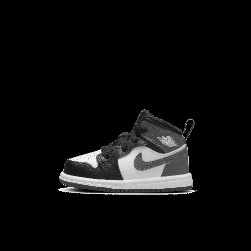 Jordan 1 Mid Schoenen voor baby's/peuters - Zwart