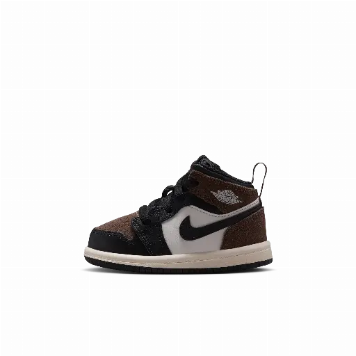 Jordan 1 Mid Schoenen voor baby's/peuters - Zwart