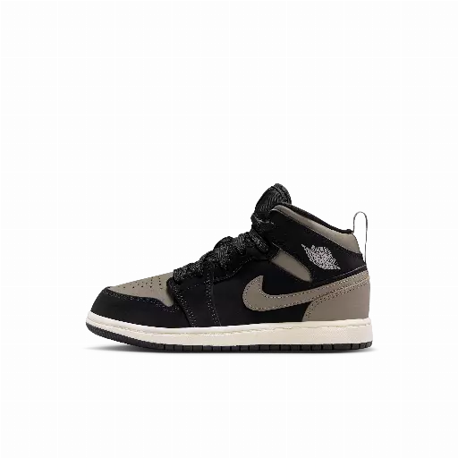 Jordan 1 Mid SE kleuterschoenen - Zwart