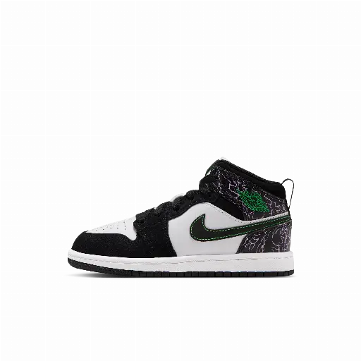 Jordan 1 Mid SE kleuterschoenen - Zwart