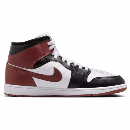 Jordan 1 Mid Sneakers Heren - Wit