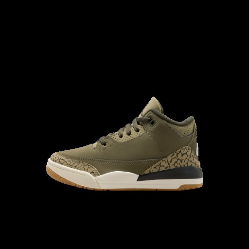 Jordan 3 Retro 'Medium Olive' kleuterschoenen - Groen