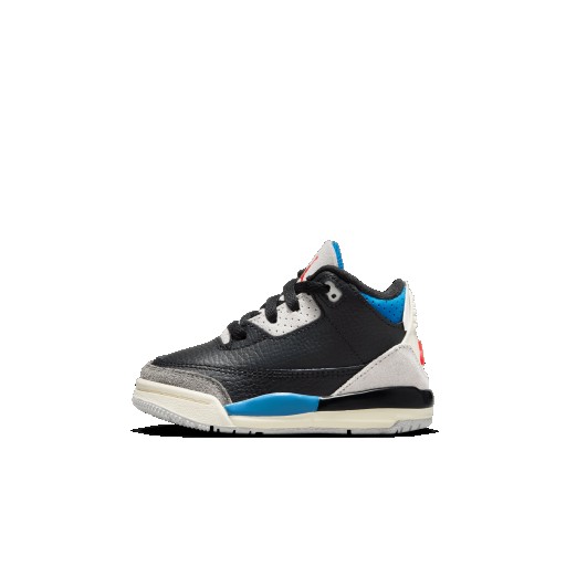 Jordan 3 Retro schoenen voor baby's/peuters - Zwart
