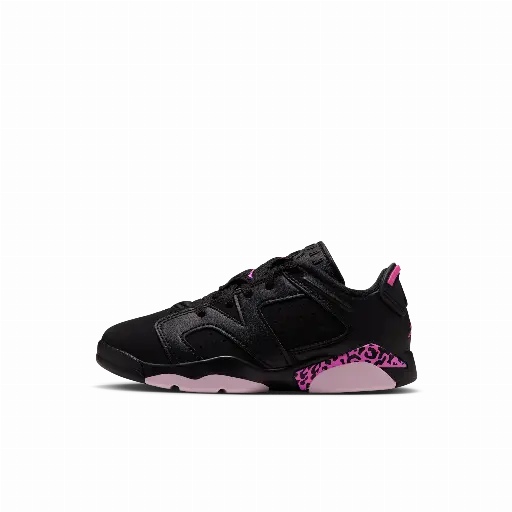 Jordan 6 Retro Low kleuterschoenen - Zwart
