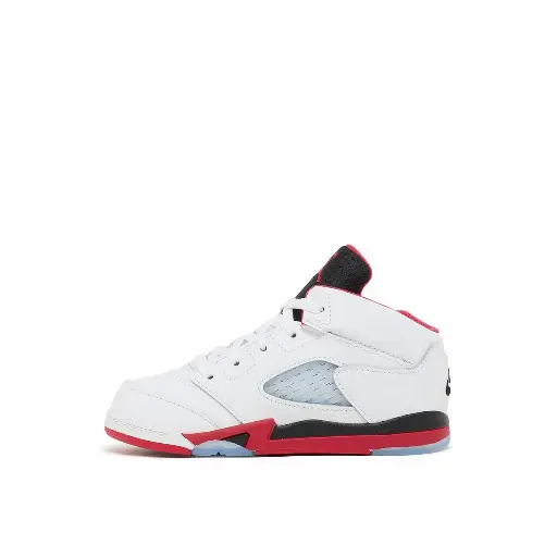 Jordan Air 5 Retro OG "Fire Red" (TD) Sneaker Unisex White 
