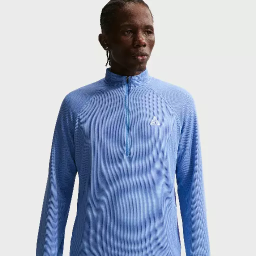 Nike ACG Dri-FIT tussenlaagtop met korte rits voor trailrunning voor heren - Blauw