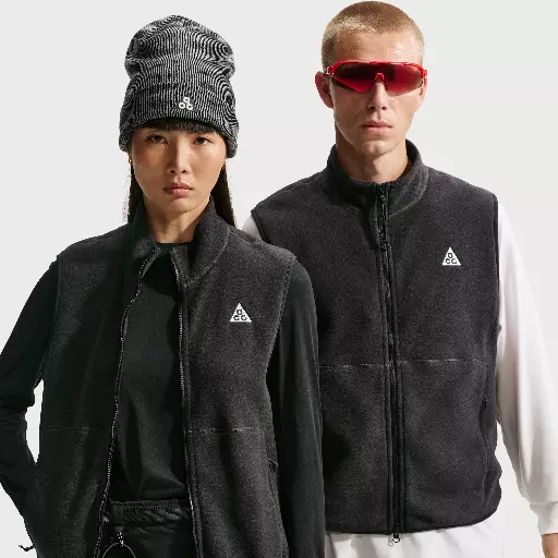 Nike ACG 'Wolf Tree' bodywarmer met rits over de hele lengte - Zwart