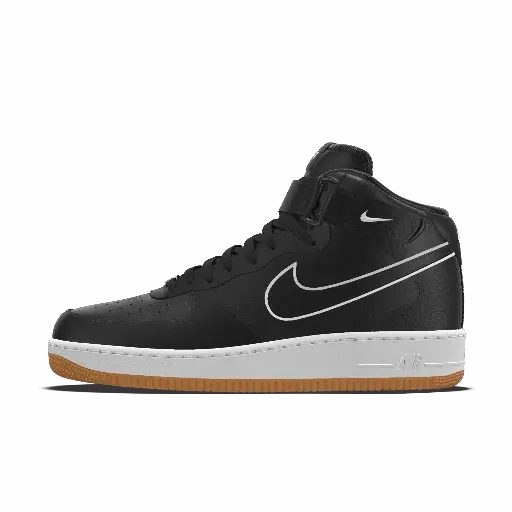 Nike Air Force 1 Mid By You Custom damesschoenen - Zwart