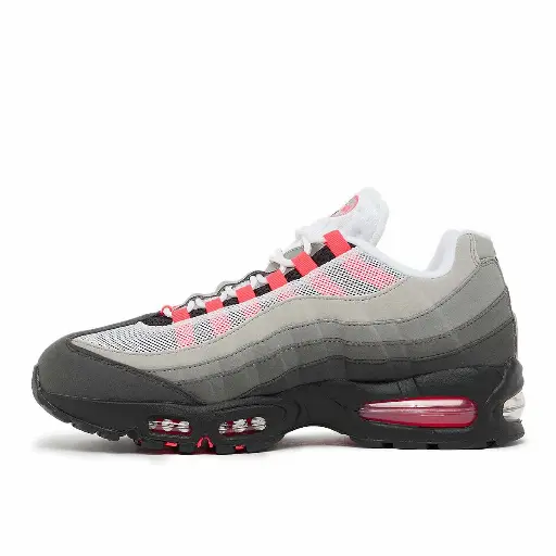 Nike Air Max 95 Big Bubble "Solar Red" Sneaker Men Grey 