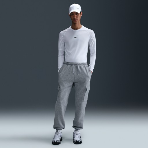 Nike Club cargobroek van fleece voor heren - Grijs