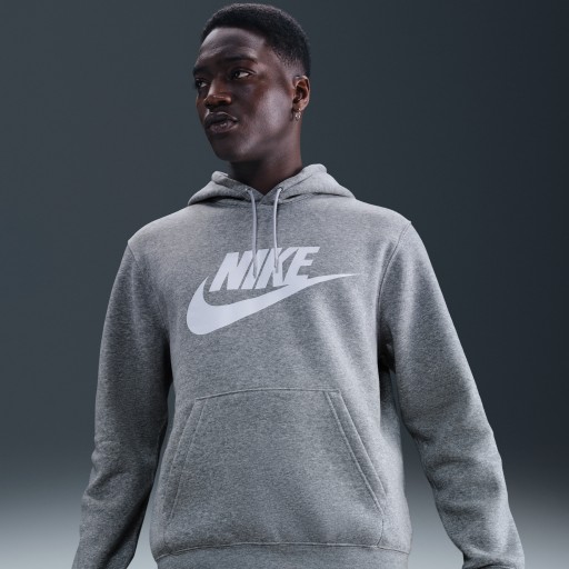 Nike Club Fleecehoodie voor heren - Grijs