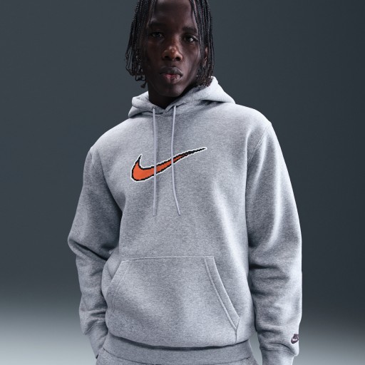 Nike Club fleecehoodie voor heren - Grijs