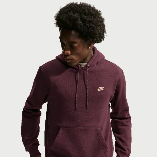 Nike Club fleecehoodie voor heren - Rood