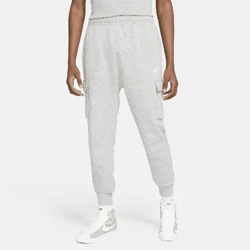 Nike Club French Terry Cargobroek voor heren - Grijs