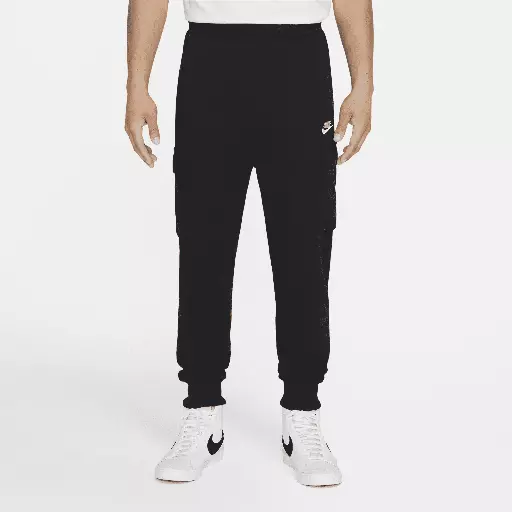 Nike Club French Terry Cargobroek voor heren - Zwart