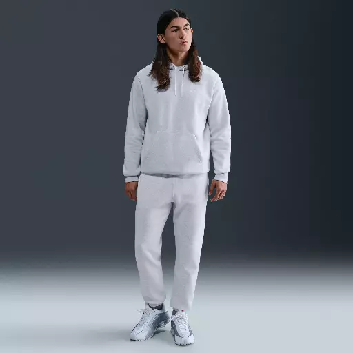 Nike Club herenbroek van geborstelde fleece met boorden - Bruin