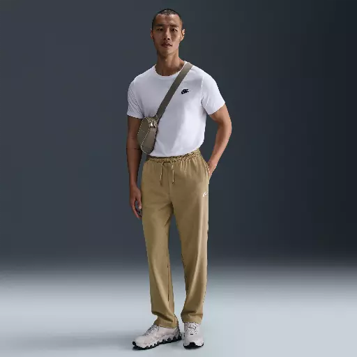 Nike Club knit herenbroek met open zoom - Bruin