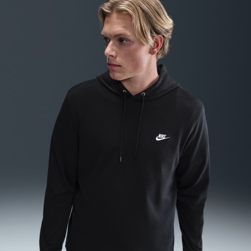 Nike Club knit hoodie voor heren - Zwart