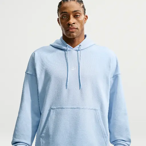 Nike Club oversized hoodie van sweatstof voor heren - Blauw