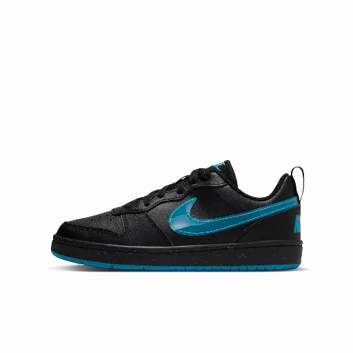 Nike Court Borough Low Kinderschoenen - Zwart