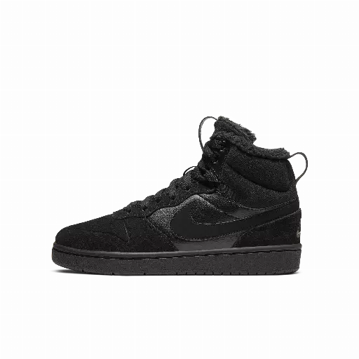 Nike Court Borough Mid 2 Kinderboots - Zwart