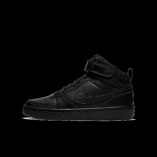 Nike Court Borough Mid 2 Kinderschoenen - Zwart