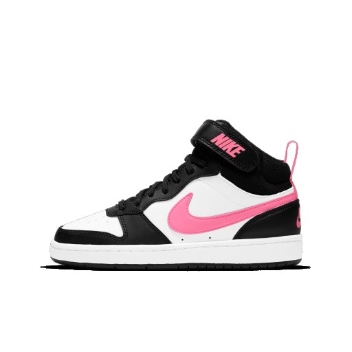 Nike Court Borough Mid 2 Kinderschoenen - Zwart