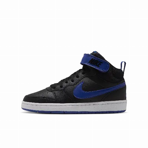 Nike Court Borough Mid 2 Kinderschoenen - Zwart