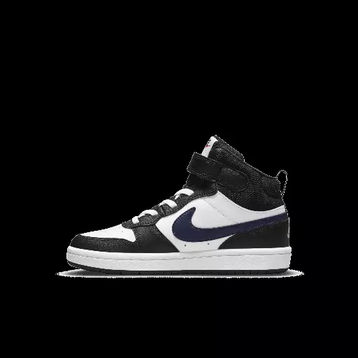 Nike Court Borough Mid 2 Kleuterschoenen - Wit