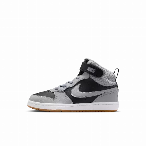 Nike Court Borough Mid 2 Kleuterschoenen - Zwart