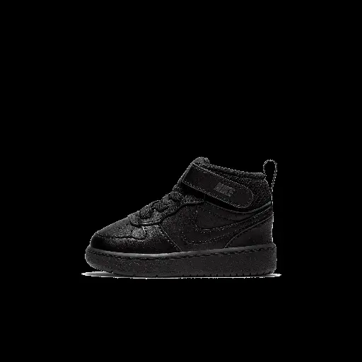 Nike Court Borough Mid 2 schoenen voor baby's/peuters - Zwart