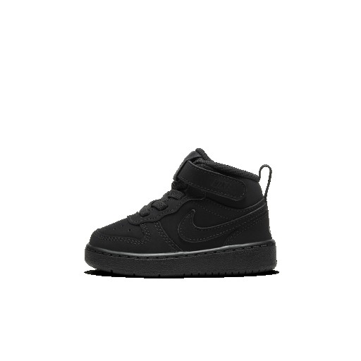 Nike Court Borough Mid 2 schoenen voor baby's/peuters - Zwart