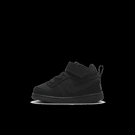 Nike Court Borough Mid Schoenen voor baby's/peuters - Zwart