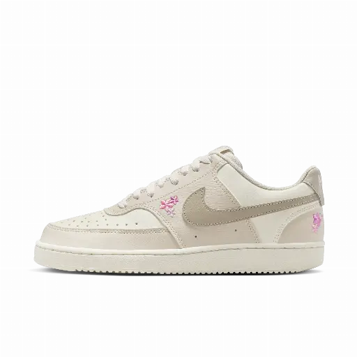 Nike Court Vision Low SE 'Stitched Floral' damesschoenen - Wit