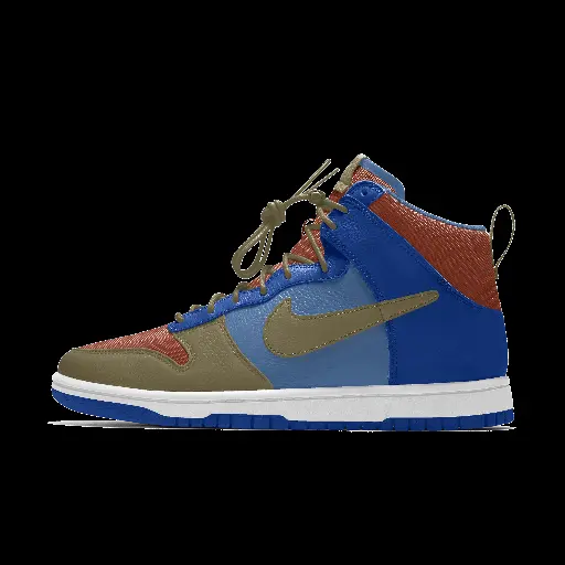 Nike Dunk High By You Custom damesschoenen - Blauw