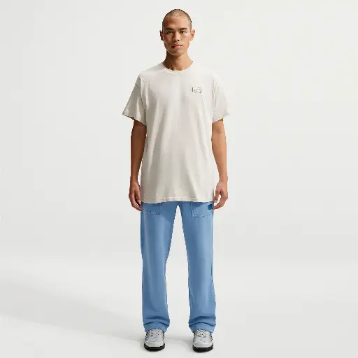 Nike fleece herenbroek met open zoom - Blauw