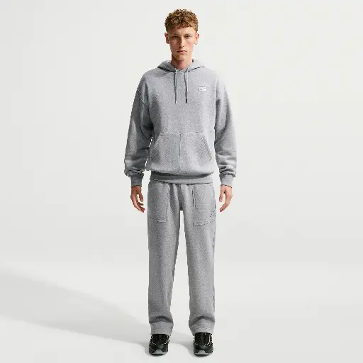 Nike fleece herenbroek met open zoom - Grijs