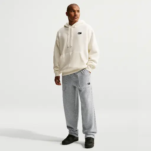 Nike fleece herenbroek met open zoom - Grijs