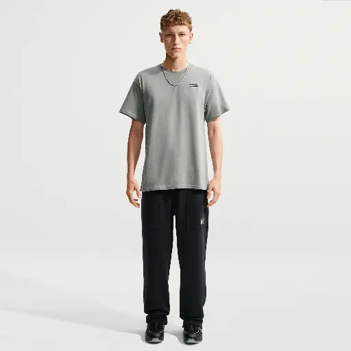 Nike fleece herenbroek met open zoom - Zwart