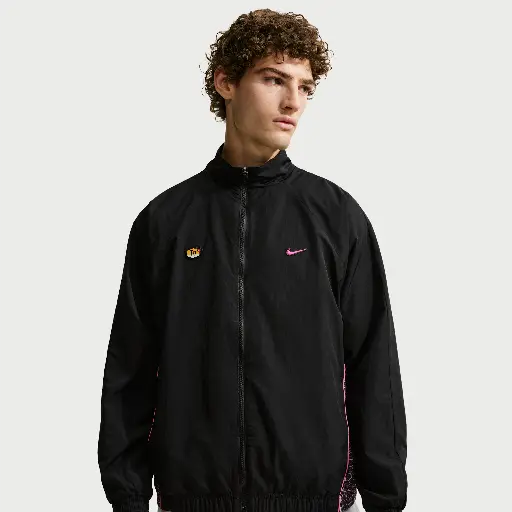 Nike geweven trainingsjack voor heren - Zwart