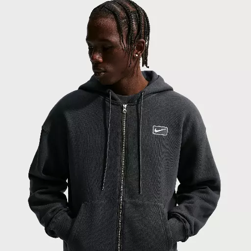 Nike Hoodie met rits voor heren - Grijs